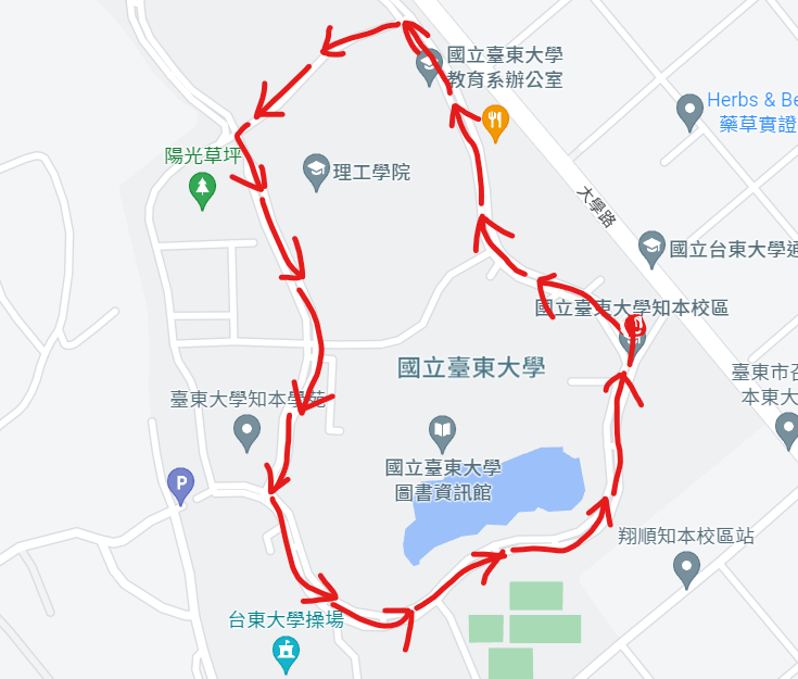 台東大學地圖